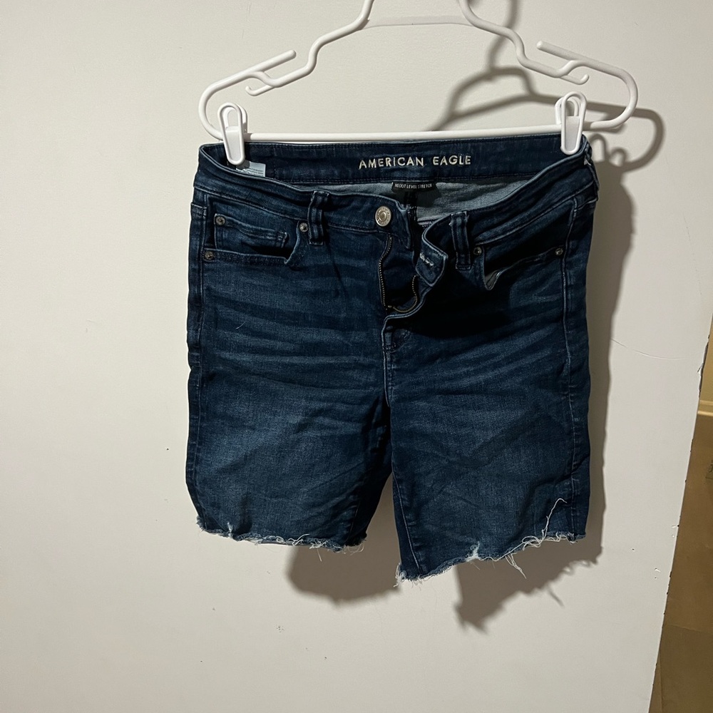 American Eagle Outfitters Women's Deep Blue Jean Shorts